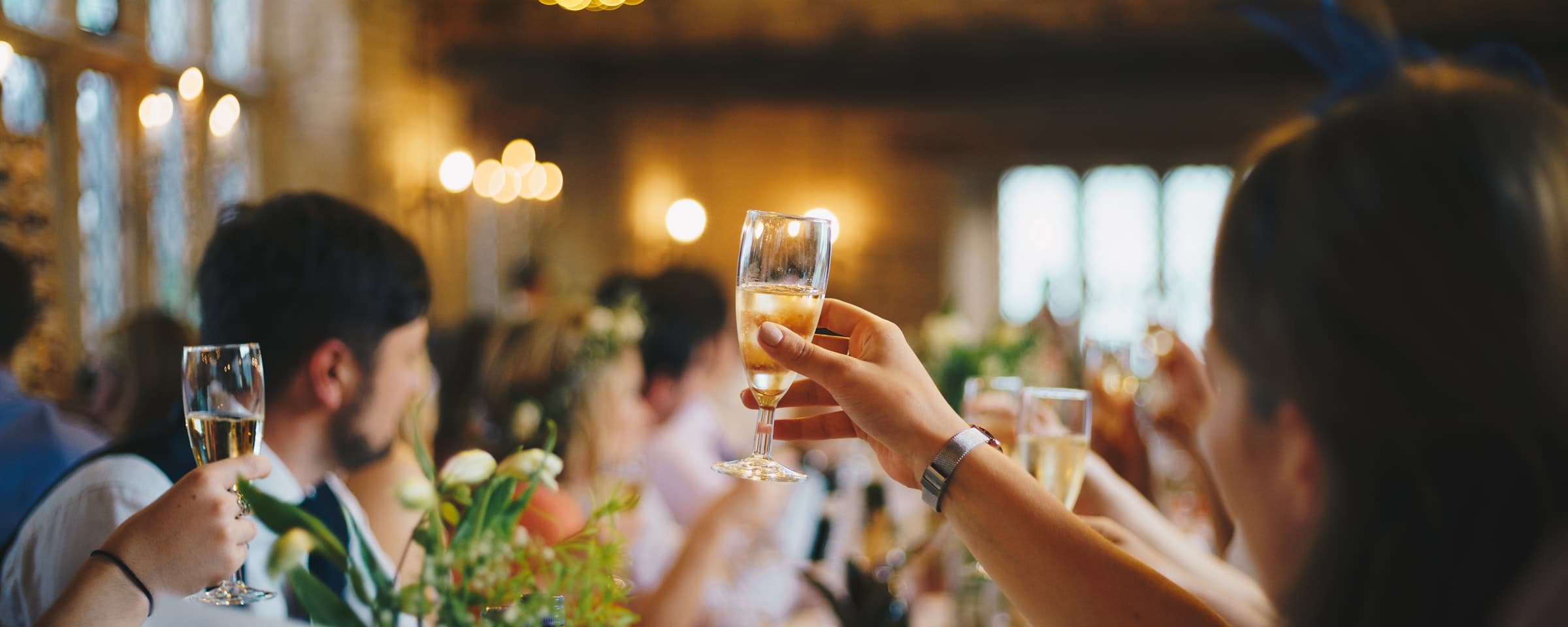 Guests celebrating at an event